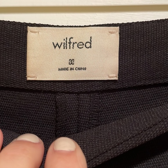 Aritzia Wilfred Wide Leg Cropped Pant - Size 00 - Picture 3 of 4